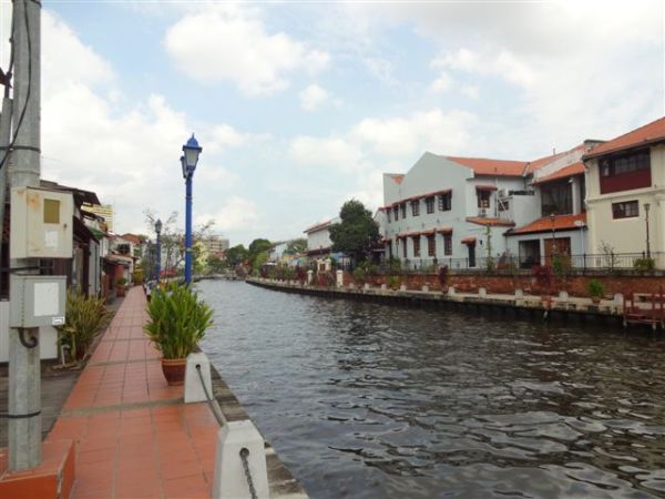 Riverside at Malacca River walk