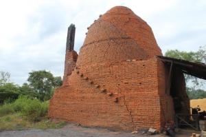 A massive brick kiln